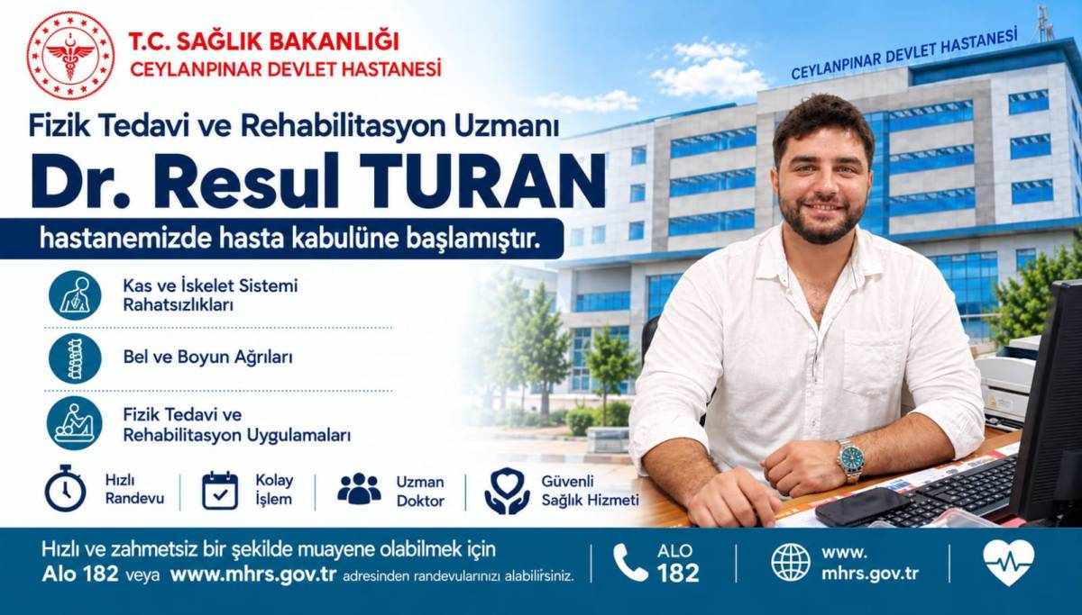 Doktor Resul Turan Şanlıurfa’da hasta kabulüne başladı