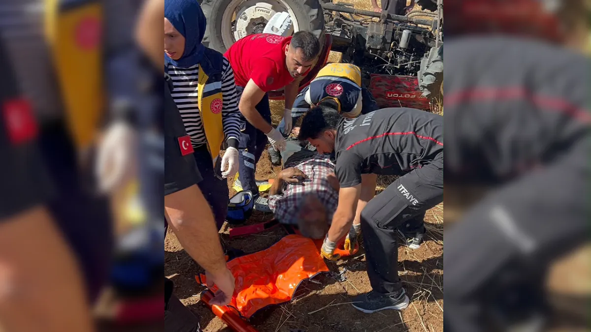 Urfa'da traktör kazası: Sürücü altında kaldı!