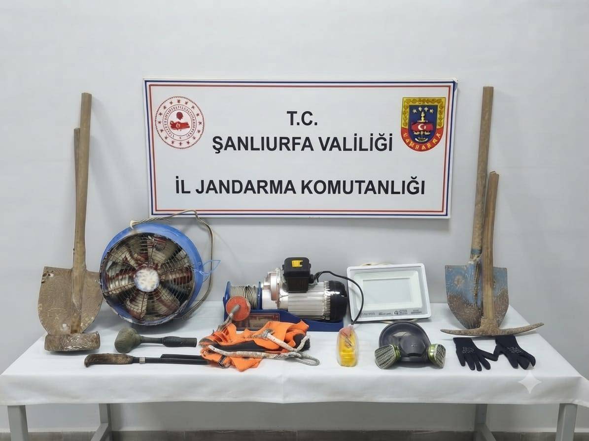 Urfa’da define avcılarına operasyon!
