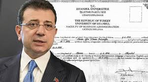İmamoğlu’nun Lisans Diploması İçin Yasal Adım Atıldı