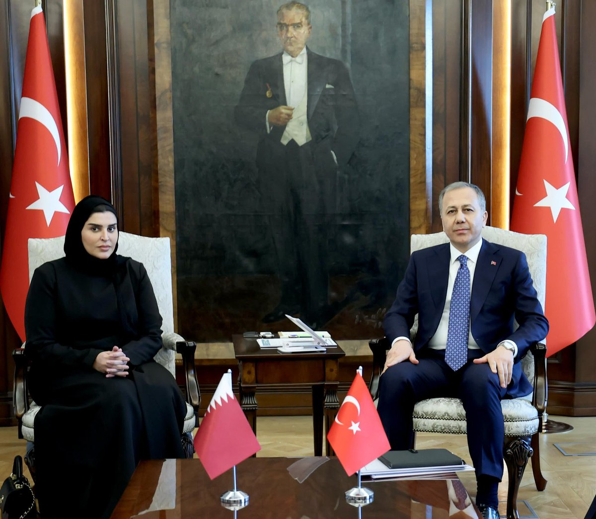 Ali Yerlikaya, Katar Dışişleri Bakanı’nı Bakanlıkta Ağırladı
